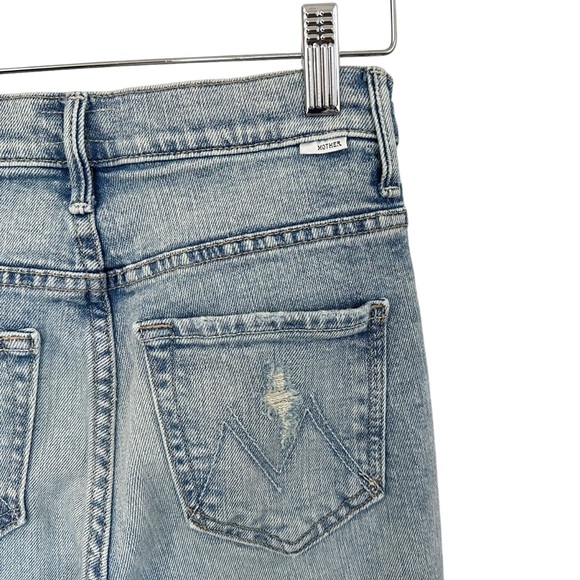 MOTHER Jeans Womens The Super Swooner Sz 25 Light Wash Denim Skinny - Picture 6 of 11